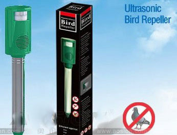 NEW Ultrazvukový Bird Repeller 831- B011-1 plaší mačky, psy, fre
